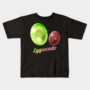 Eggs Painted As Avocado Eggvocado For Hunt on Eggs On Easter Kids T-Shirt